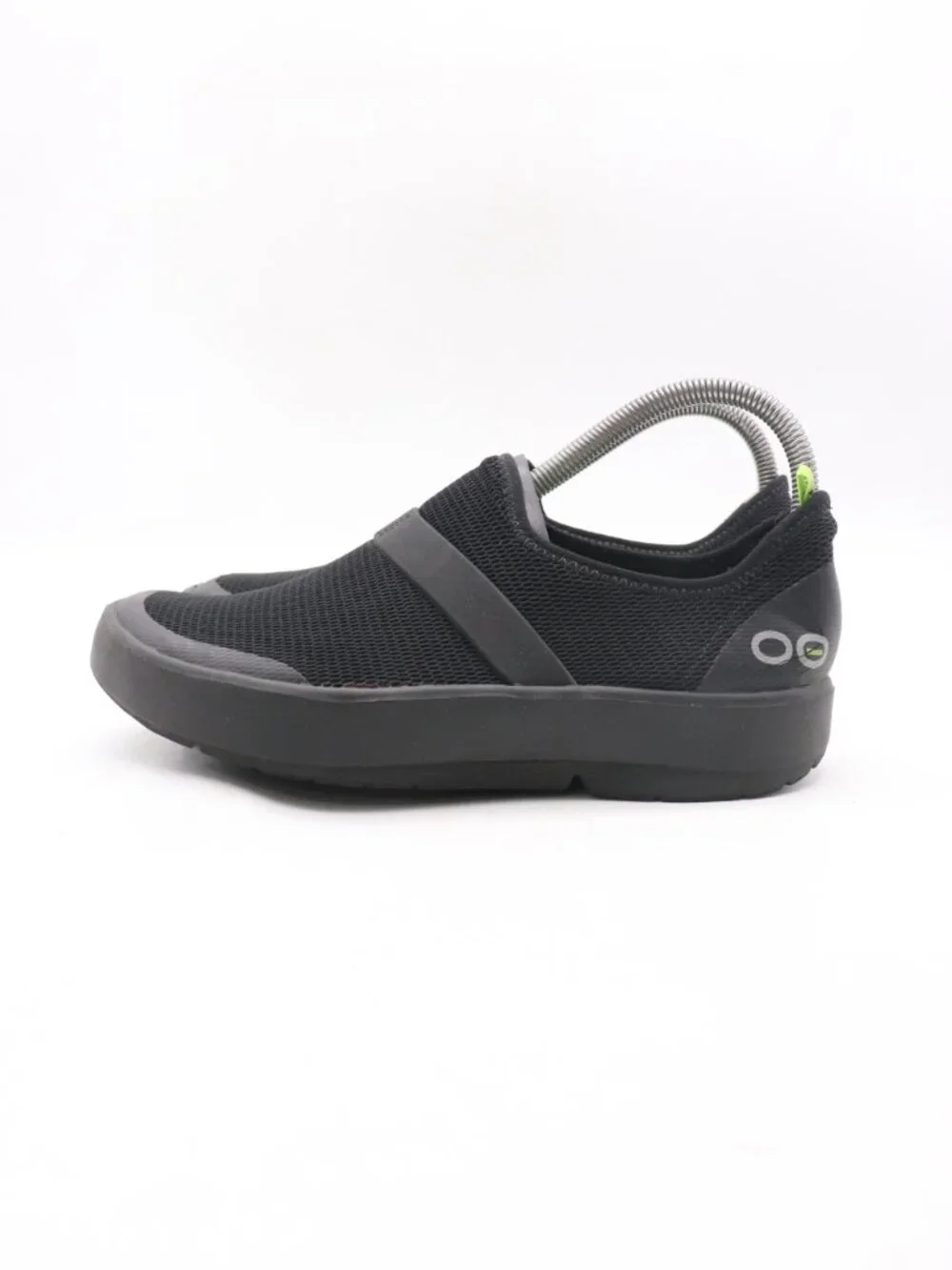 Oofos Oomg Eezee Shoes Women's Size 8 Black Slip On Comfort Recovery Low Mesh